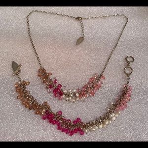 Vintage Jewelry 2PC set necklace and bracelet cute